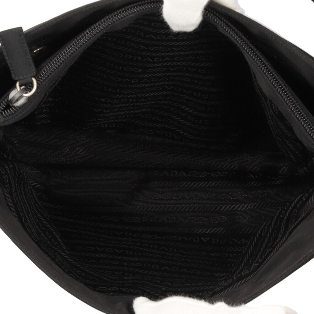 Prada Tote Bag Handbag Nylon B6242 Black Women's PRADA - Picture 6 of 15